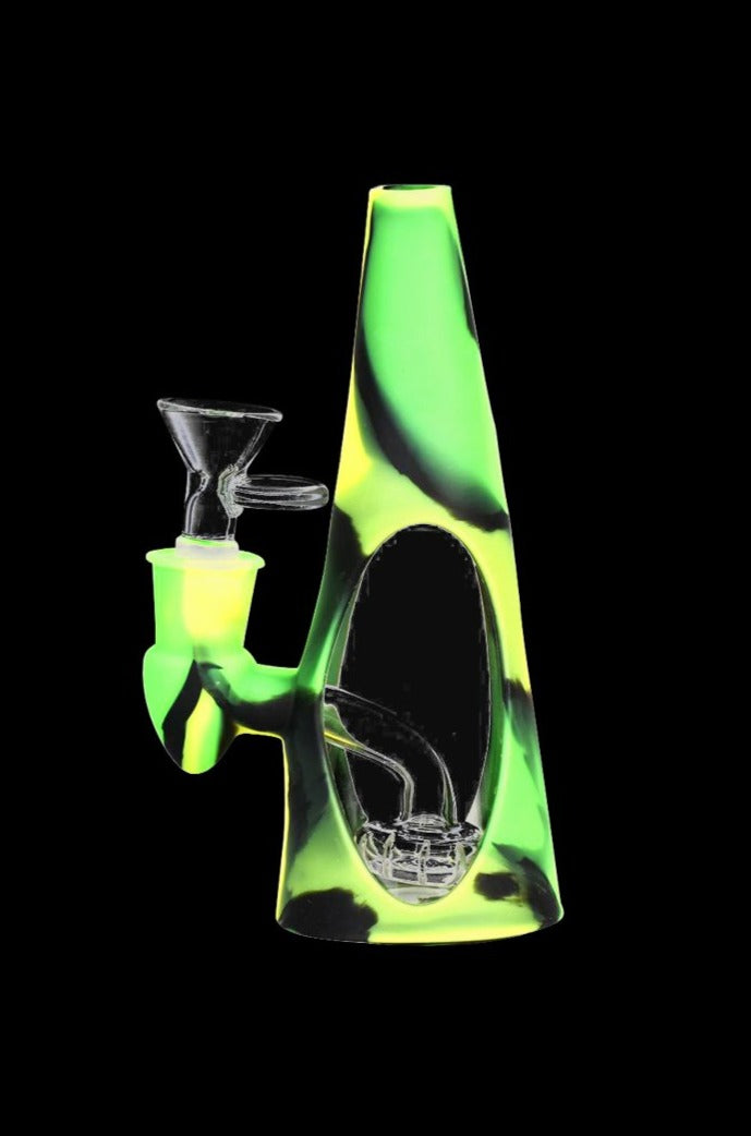 Sili-Cone: Portable & Durable Glass Cone Water Pipe with Silicone Shell