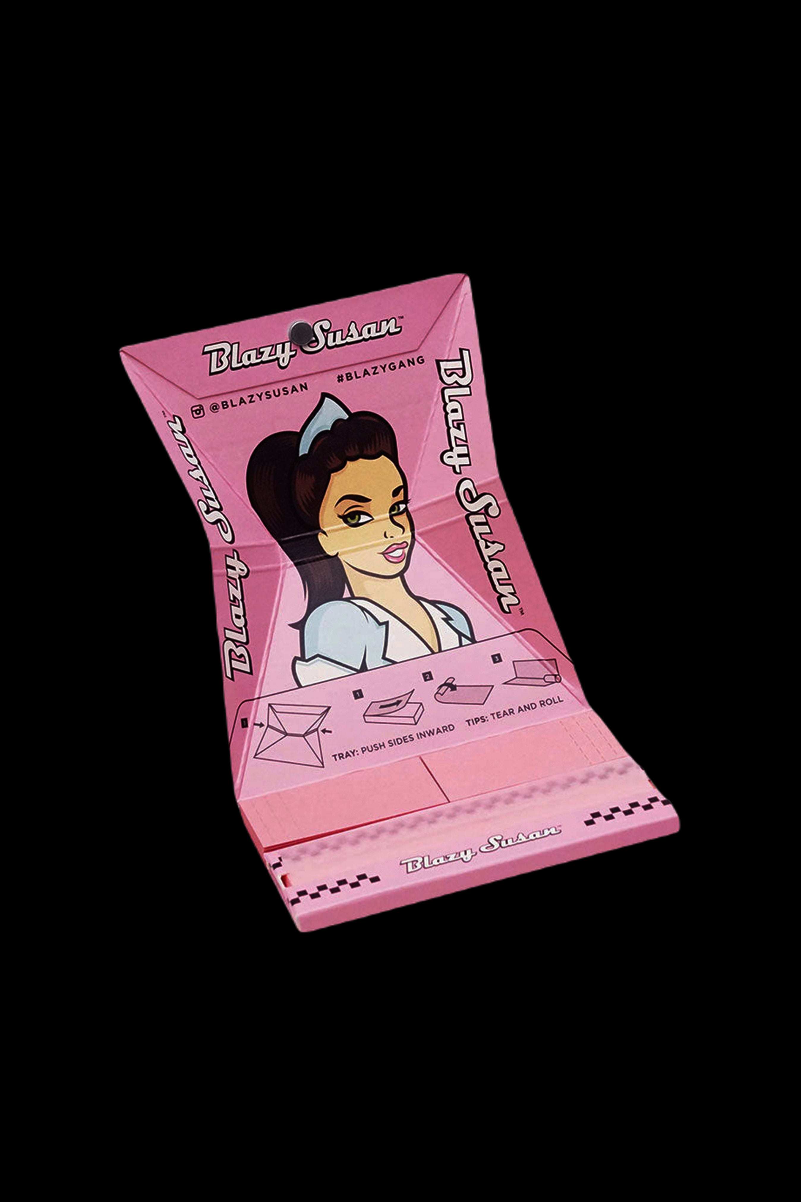 Blazy Susan Pink Papers Deluxe Rolling Kit - 20 Pack: The Ultimate On - the - Go Smoking Solution!
