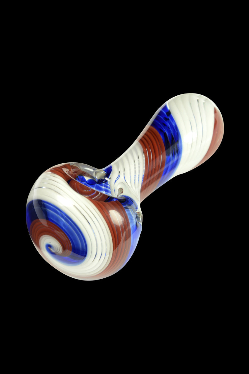 Patriotic Glassheads Inside-Out Spoon Pipe