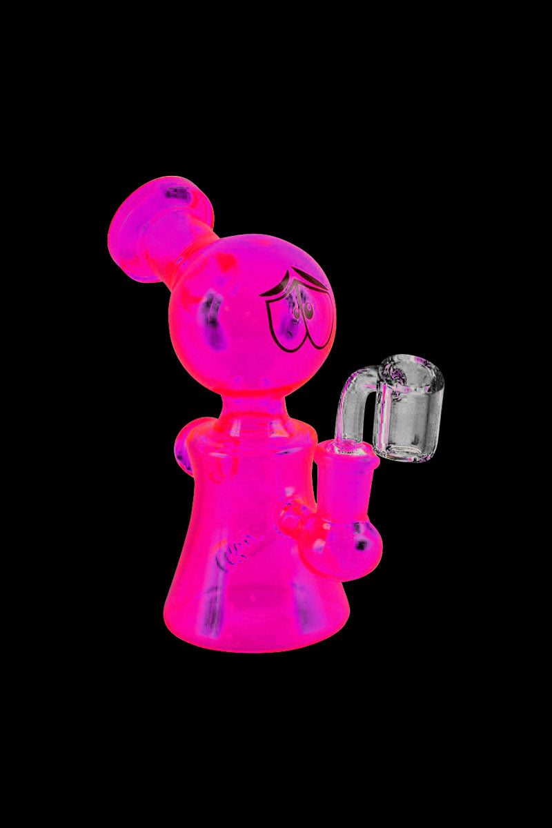 Whimsical Glass Eyes Oil Rig Water Pipe