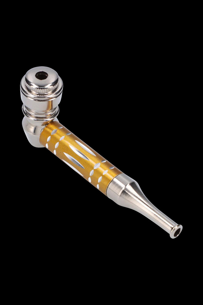 Gorgeous Colored Stem Metal Hand Pipe
