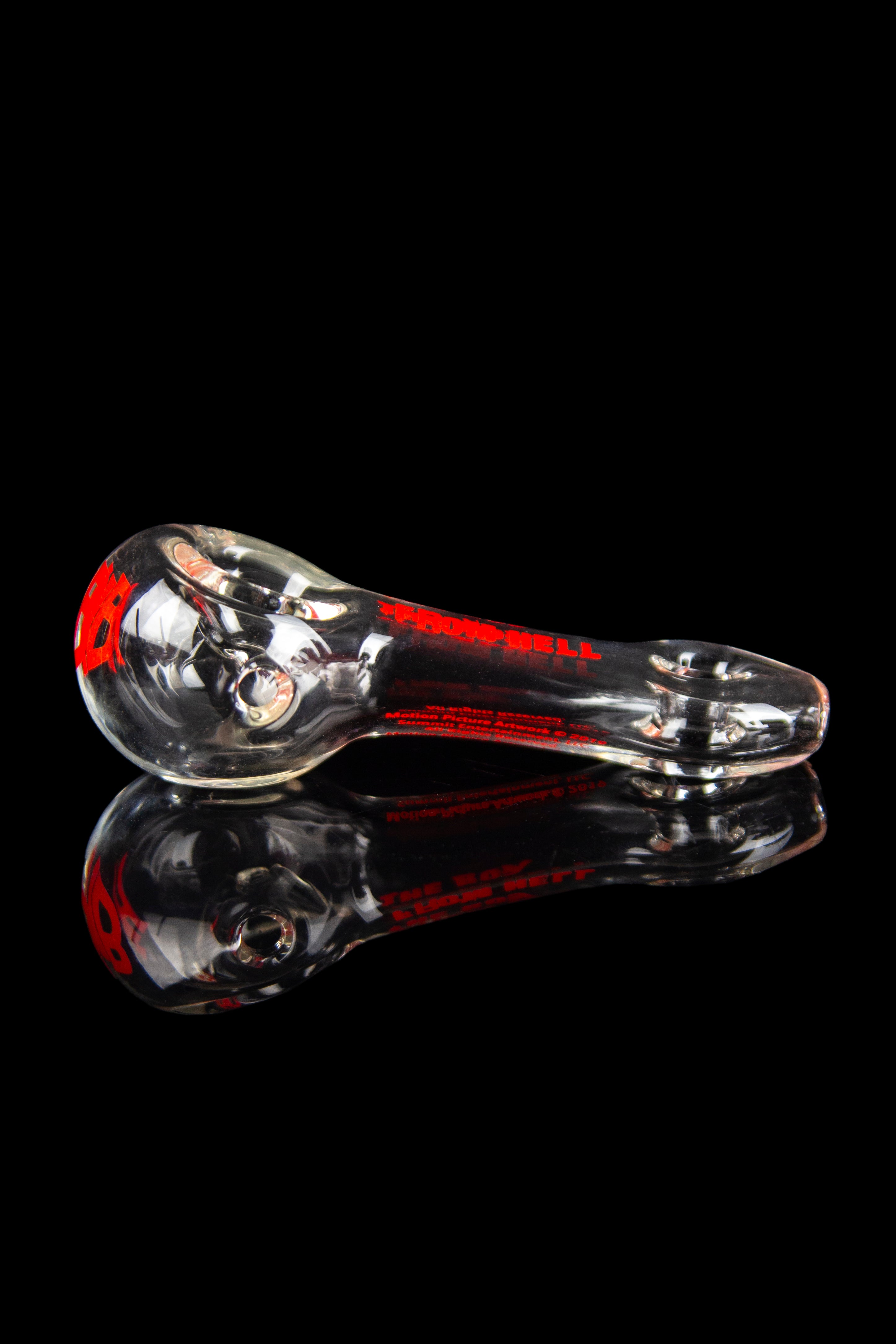Hellboy Glass Spoon Pipe: The Fiery Hero's Smoking Companion