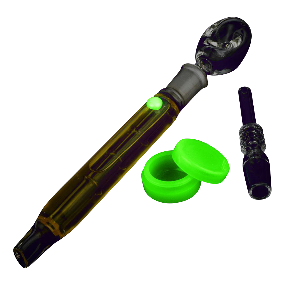 Cool Freezable Glycerin Dab Straw & Spoon Pipe Kit