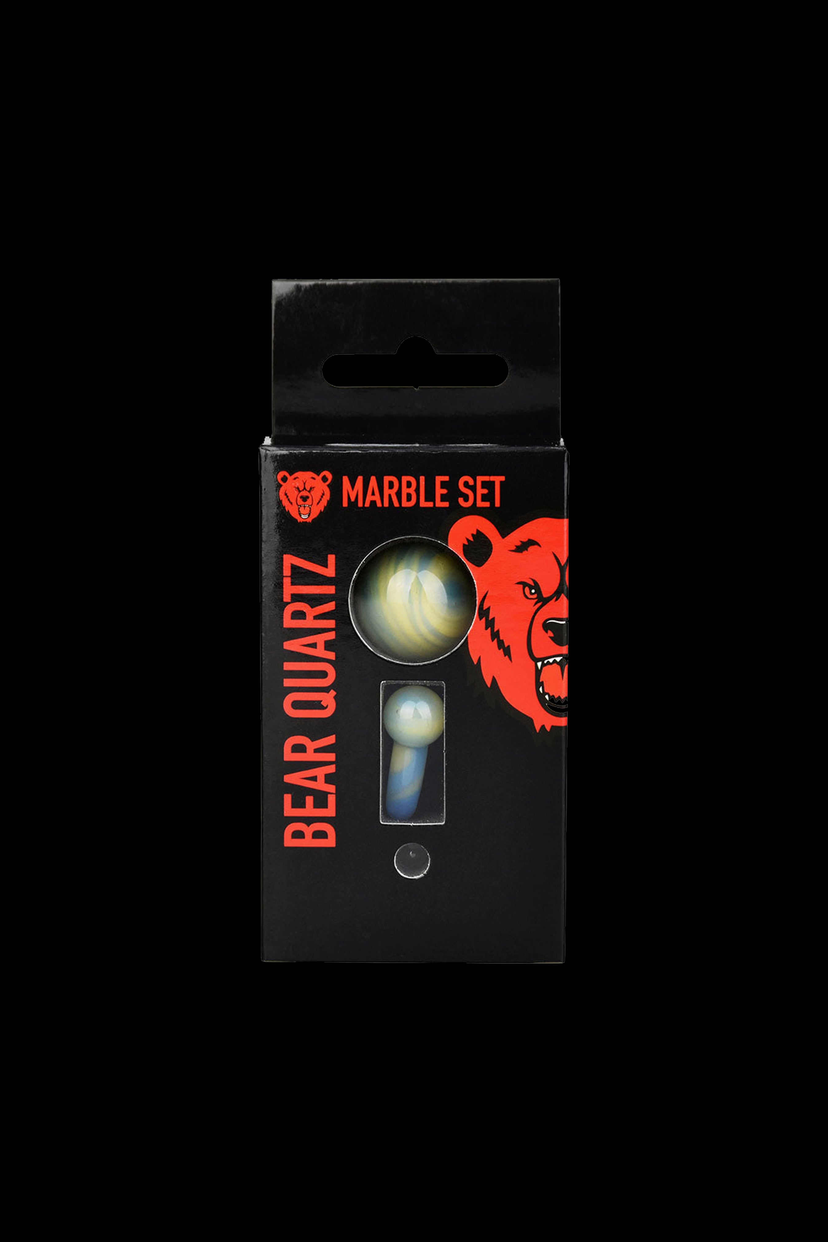 Bear Quartz Premium Hanging Pillar Terp Marble Set - Elevate Your Dabbing!