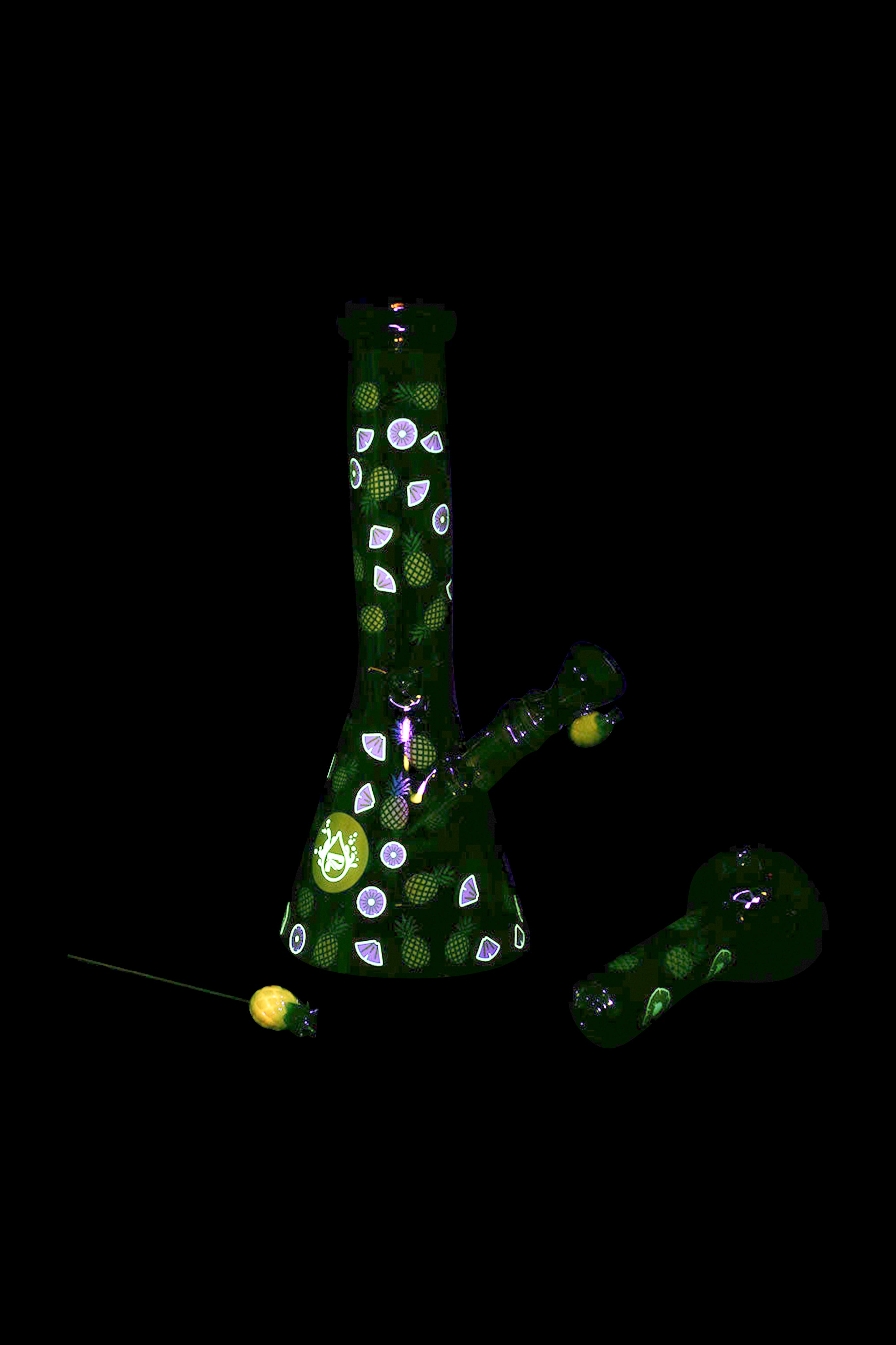 Pulsar Fruit Series Pineapple Express Glow Pipe Set - An Unforgettable Smoking Experience!