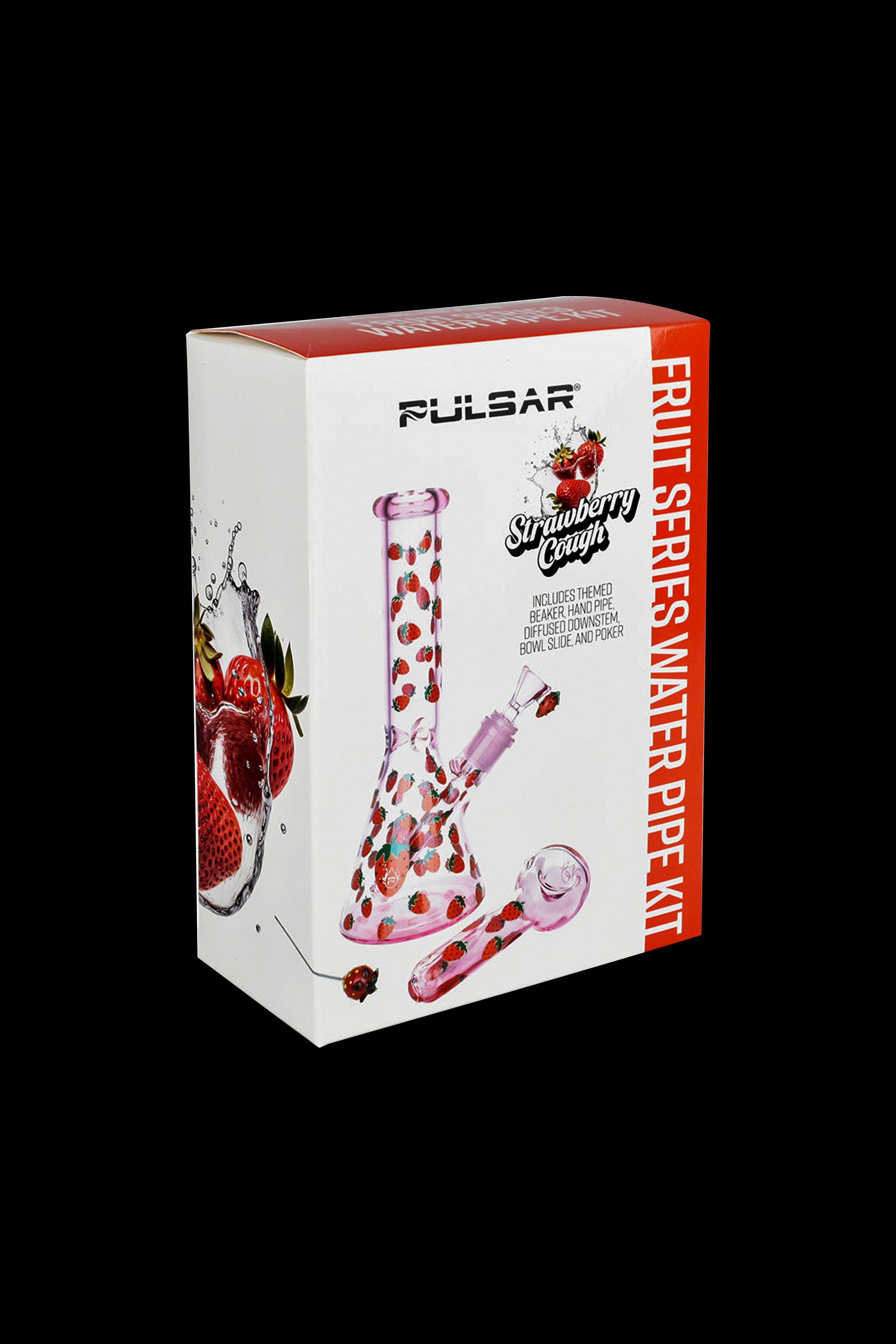 Pulsar Fruit Series Strawberry Cough Glow Pipe Set - The Ultimate Smoking Duo!