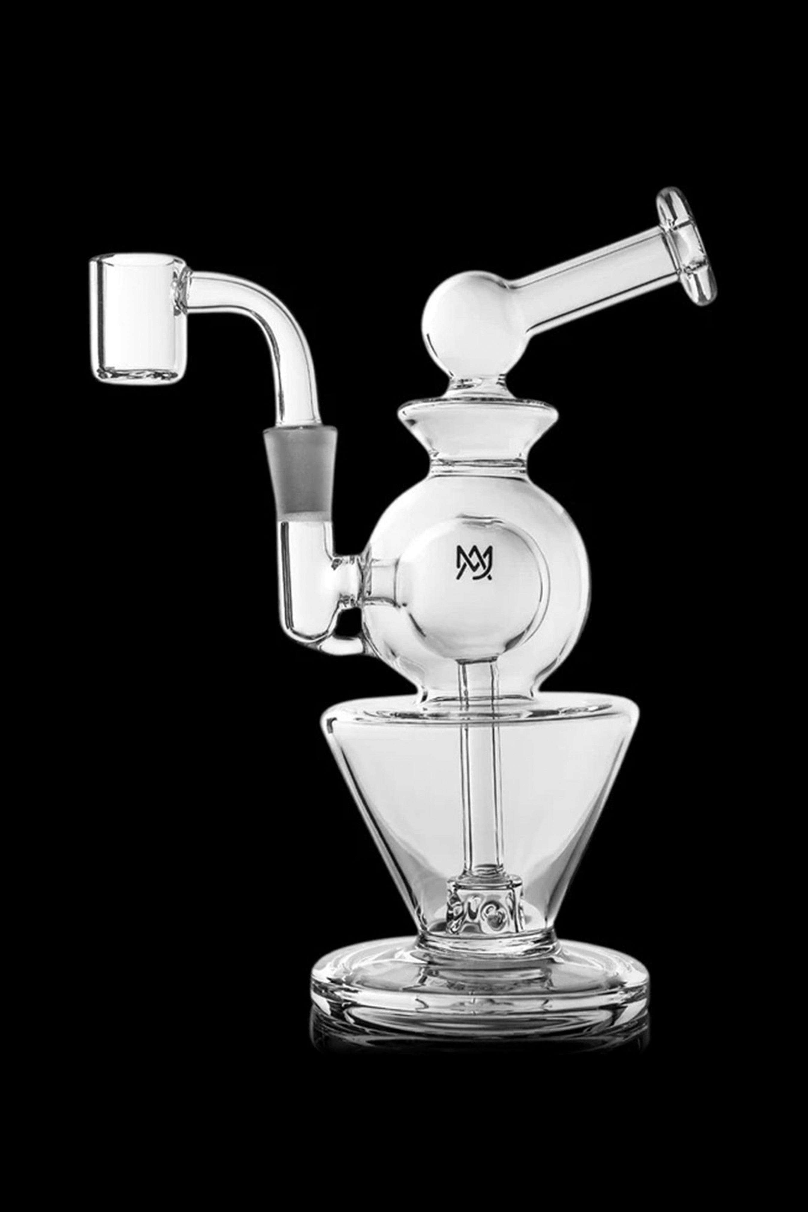MJ Arsenal's Stunning Gemini Mini Dab Rig - Perfect for On-the-Go!
