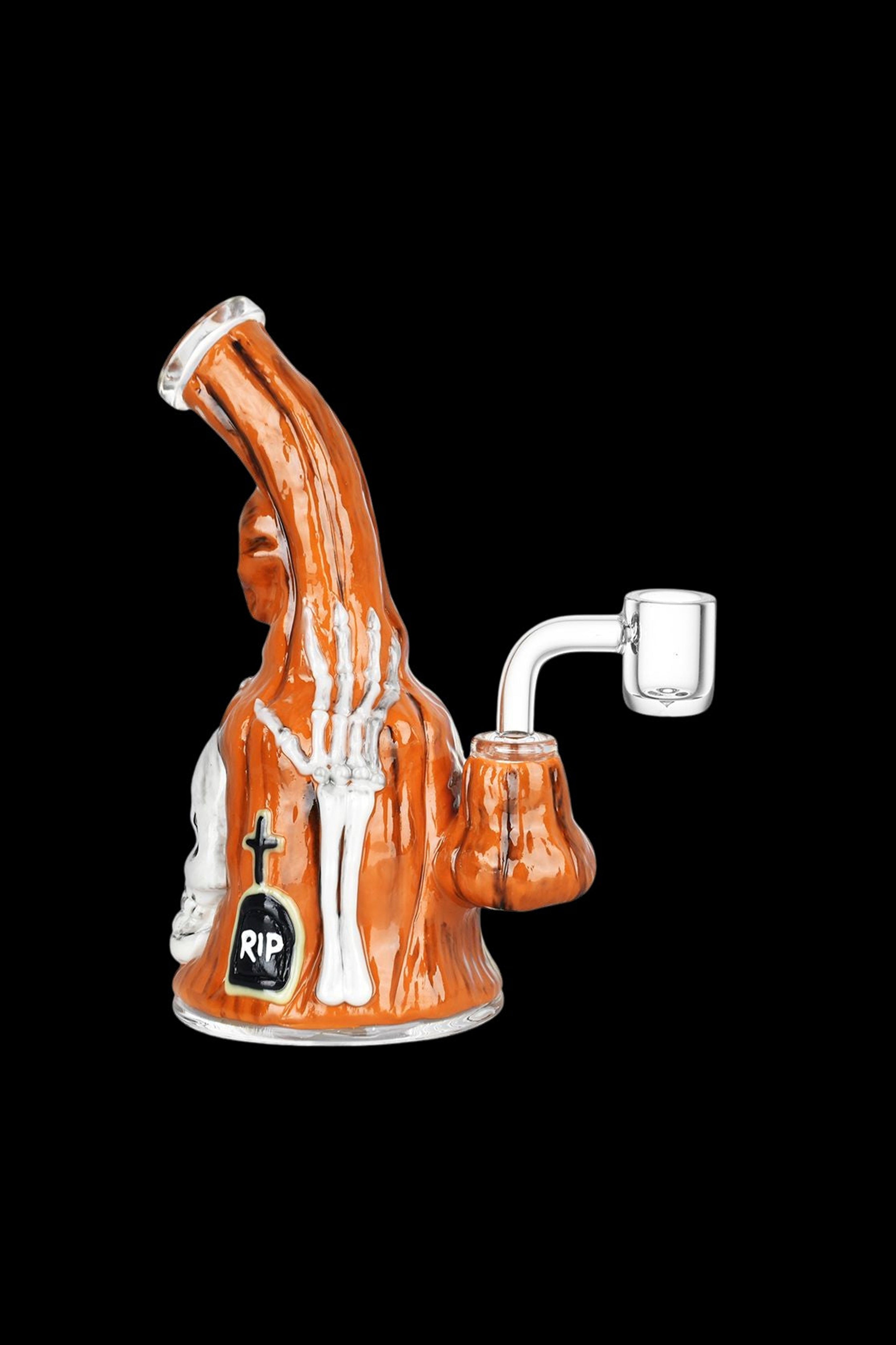 Spooky Haunted Gourd Glass Dab Rig - Glow in the Dark!