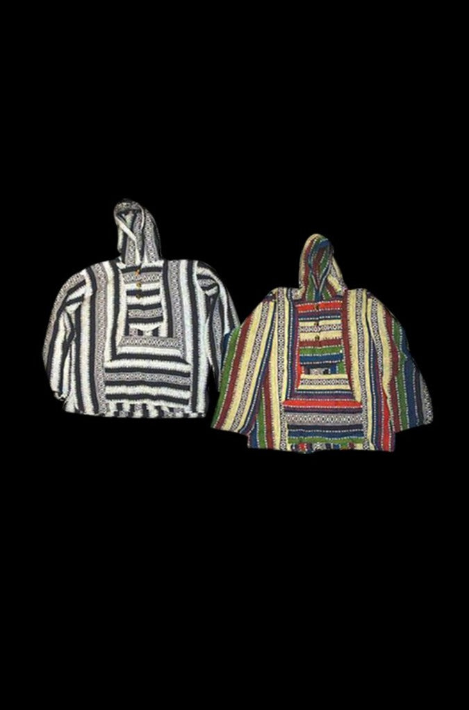 Stunning Multicolored Cotton Baja Hoodie Jacket