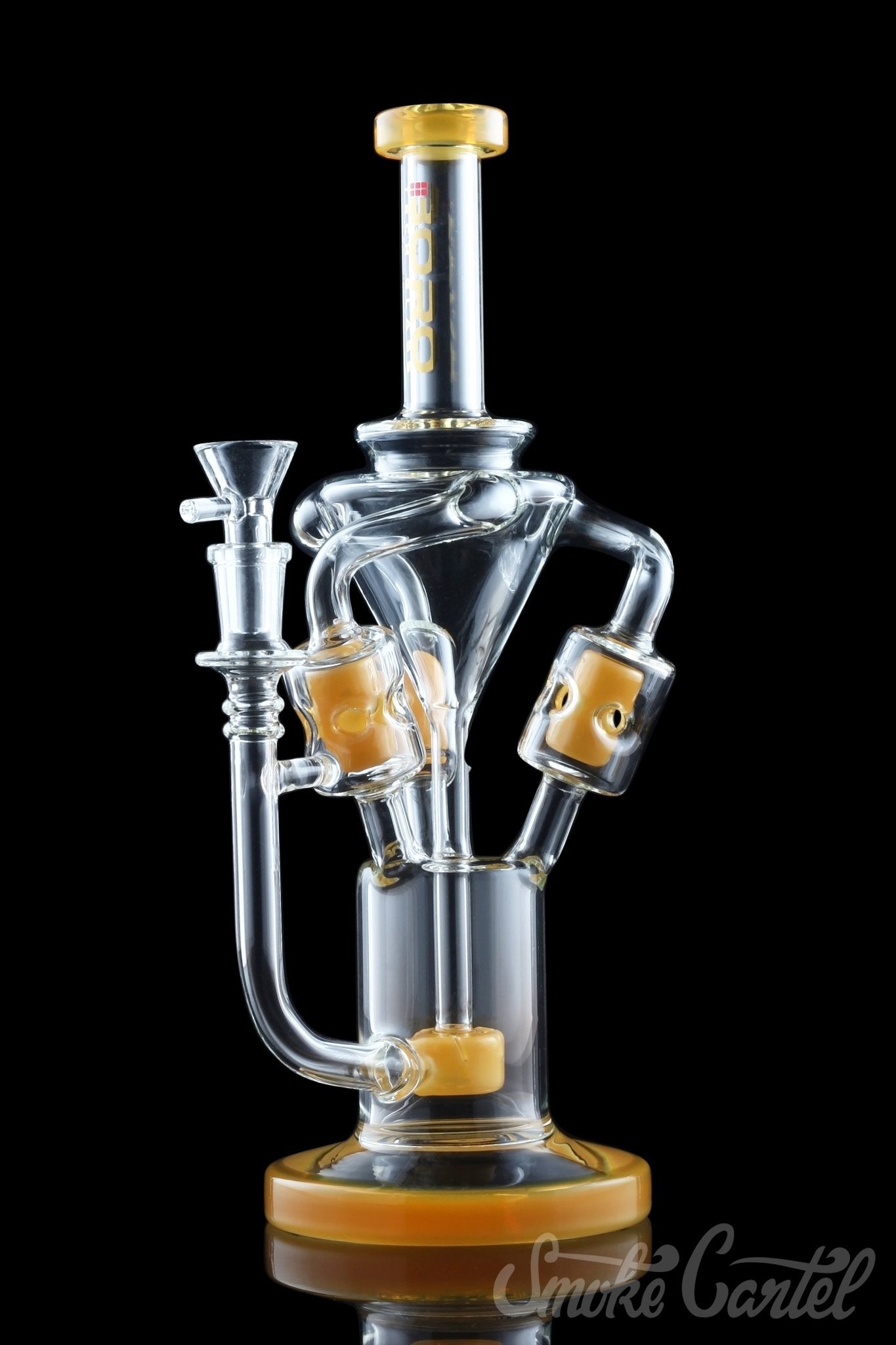 BoroTech Glass Lofn Triple Suspended Swiss Recycler - Elevate Your Smoking Experience