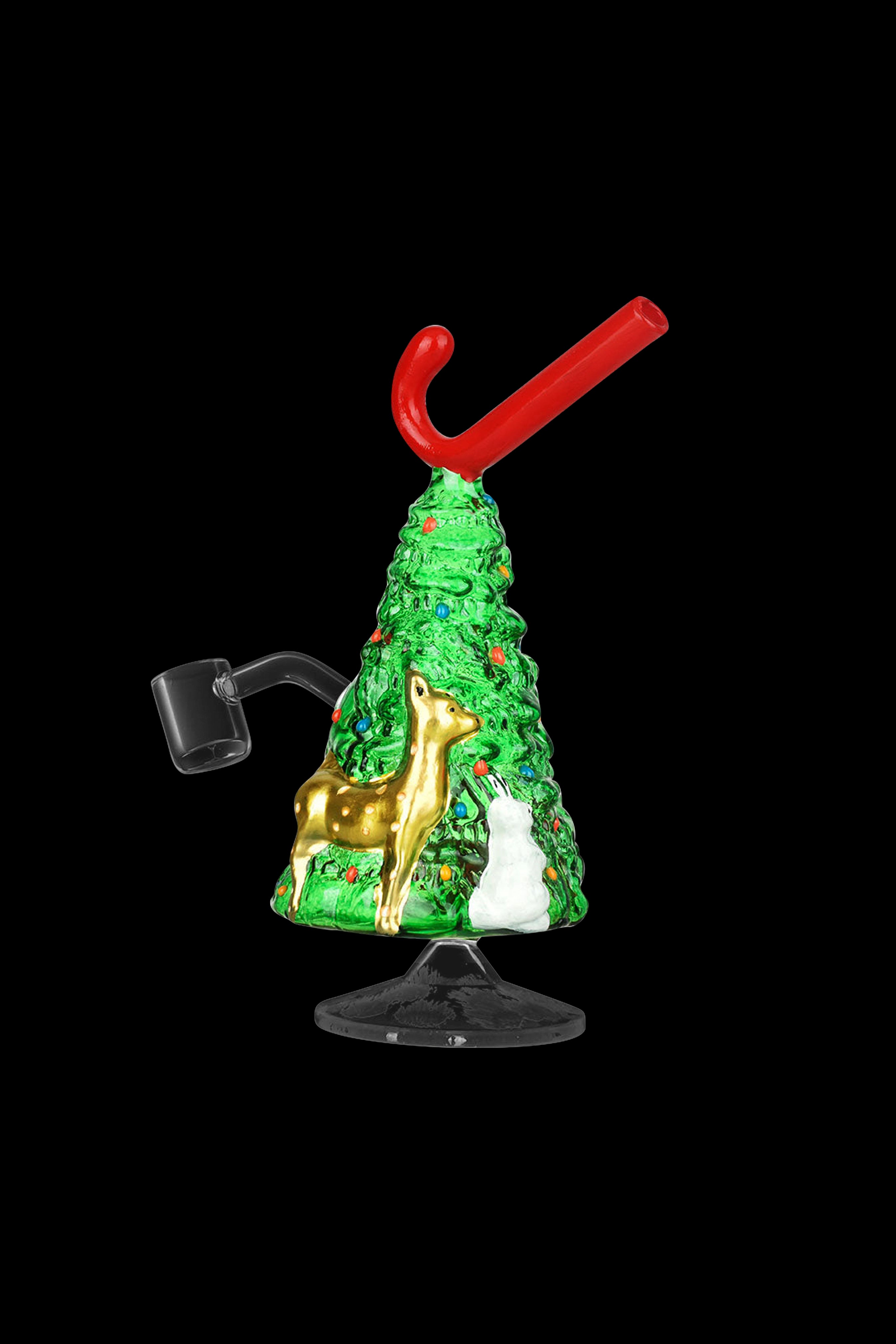 Festive Christmas Tree Candy Cane Dab Rig