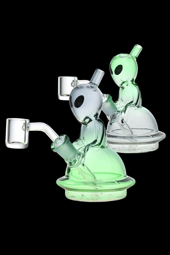 Stunning Interstellar Traveler Dab Rig - Your Cosmic Smoking Companion