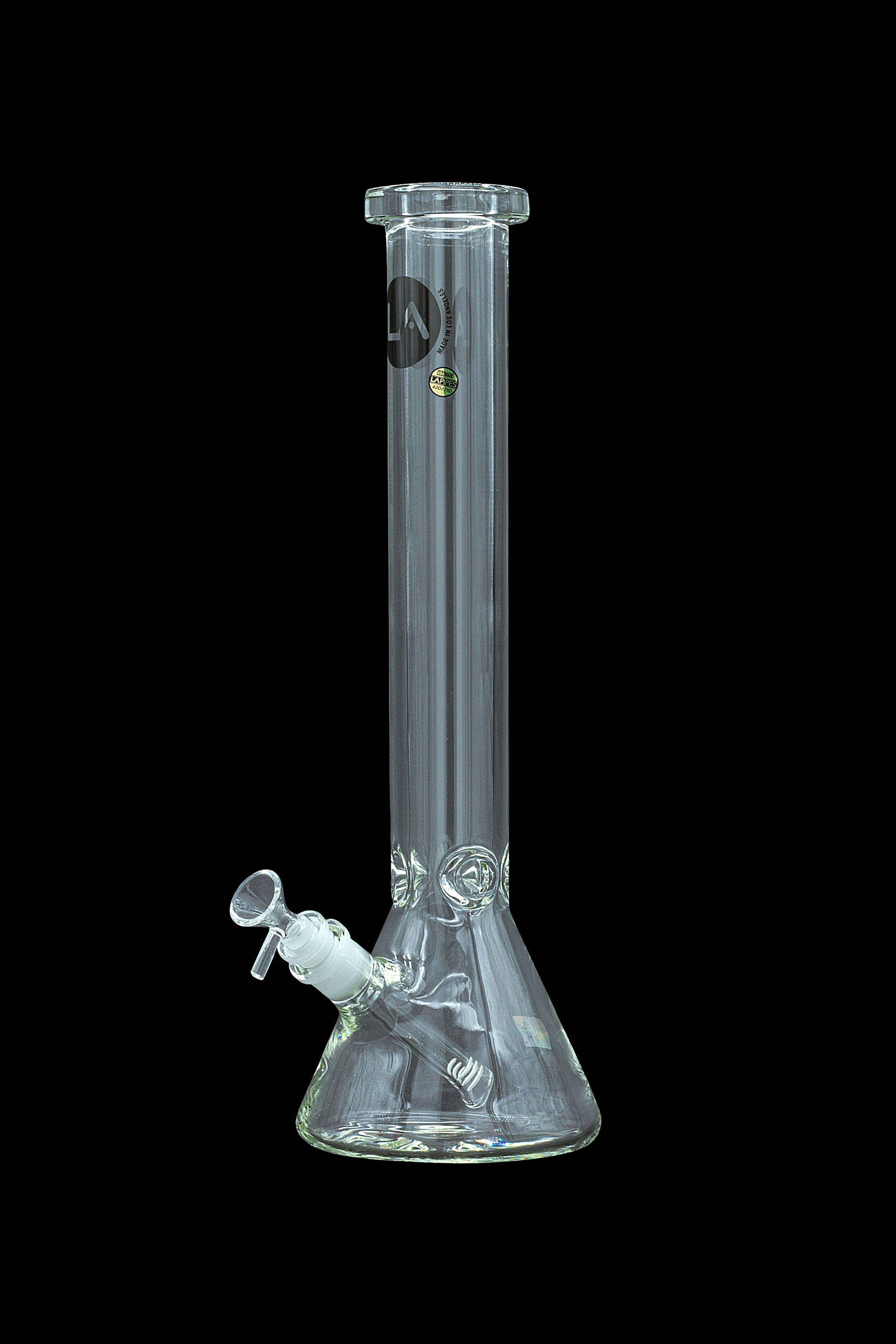 LA Pipes 'Squared Up' Heavy-Duty 9mm Thick Beaker Bong - Ultimate Smoking Companion