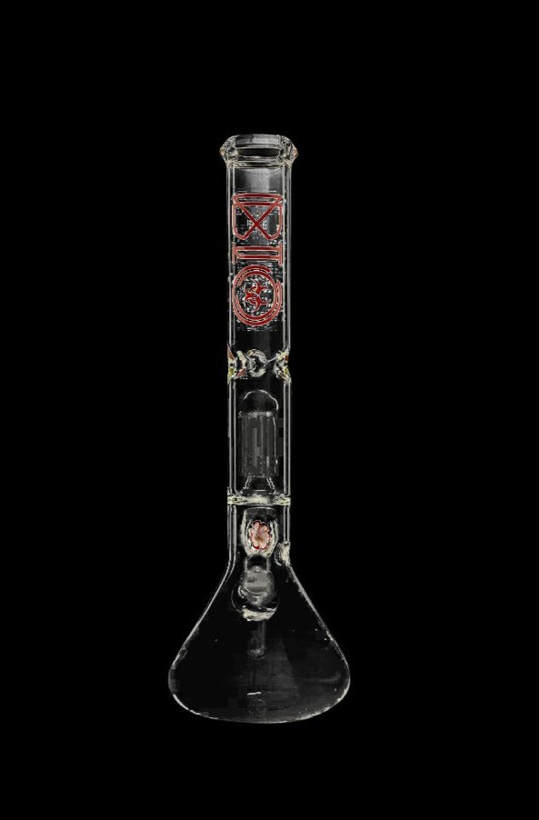 Bio Hazard 18-Inch Ice Bong with 8-Arm Tree Percolator - A Must-Have Smoking Companion