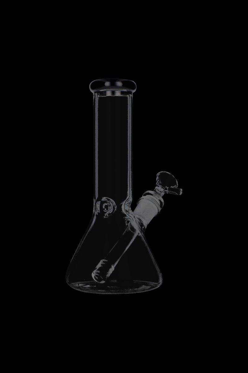 Exquisite Glass Beaker Base Ice Bong with Vibrant Colored Mouthpiece