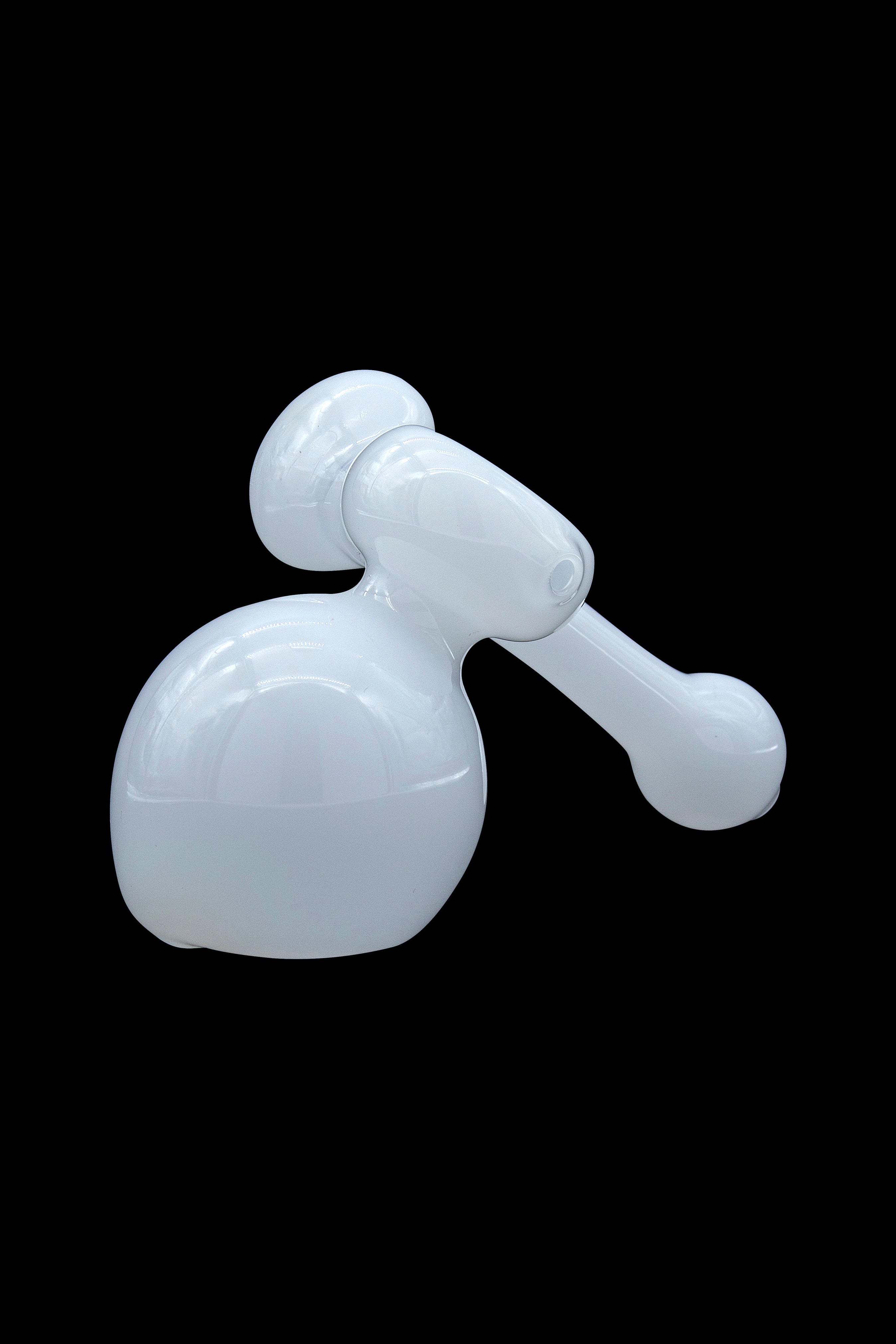 LA Pipes Glass Ivory Sidecar Bubbler Pipe - A Stunning Smoking Companion