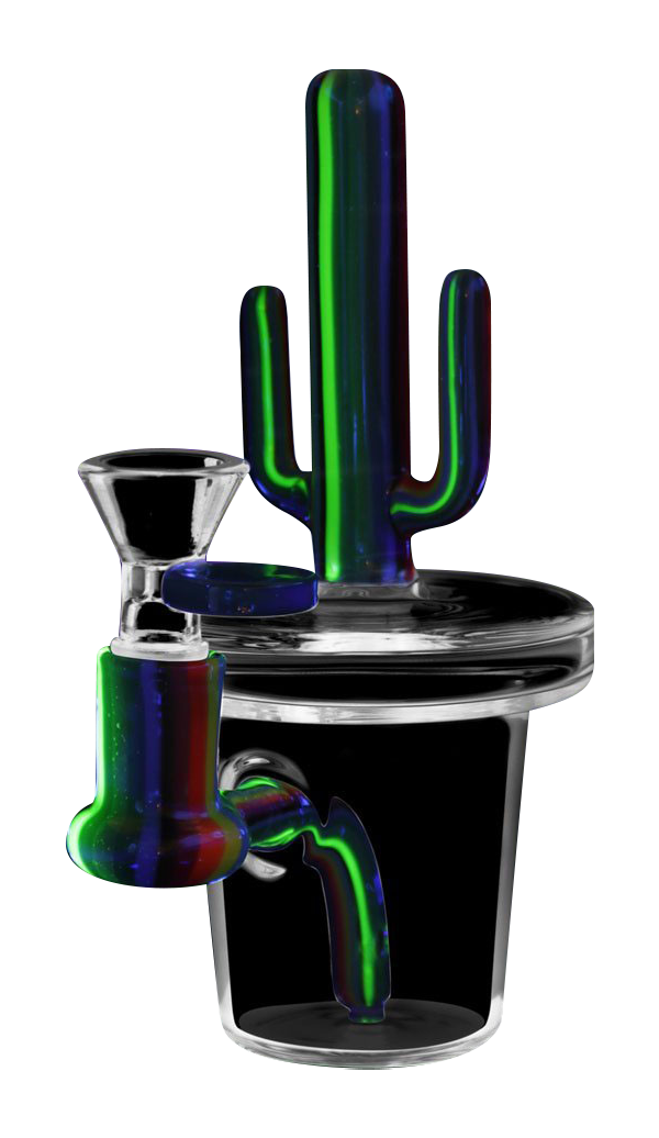 Stunning Cactus UV Water Pipe