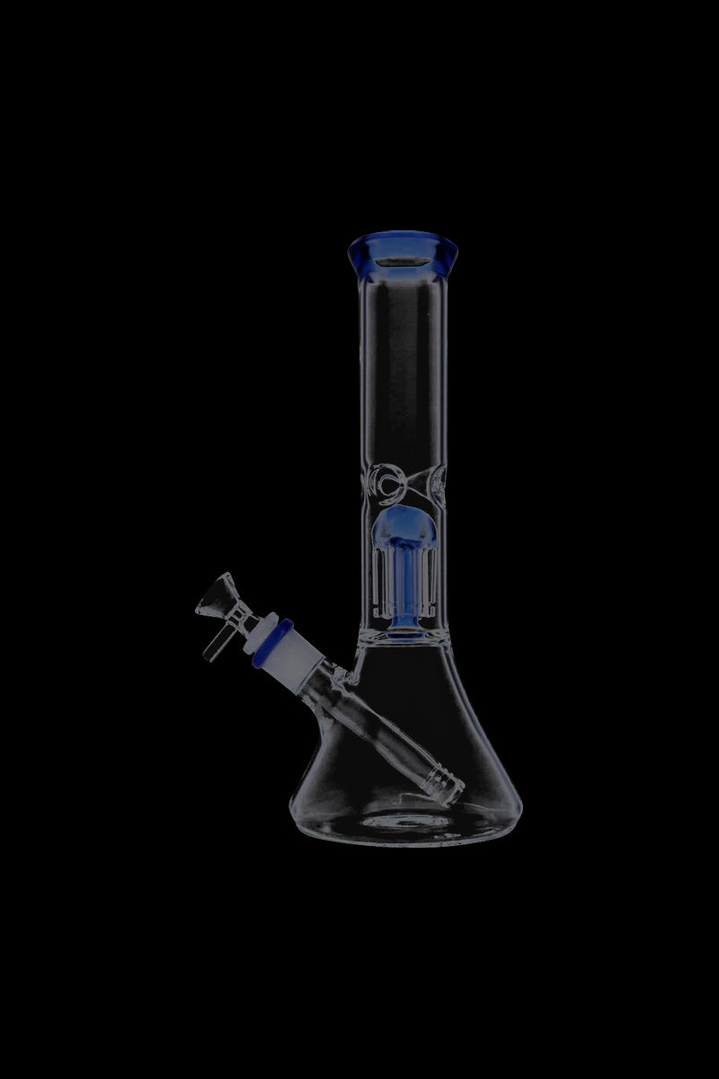 Stunning 12-Inch Beaker Base Ice Bong with 4-Arm Tree Perc