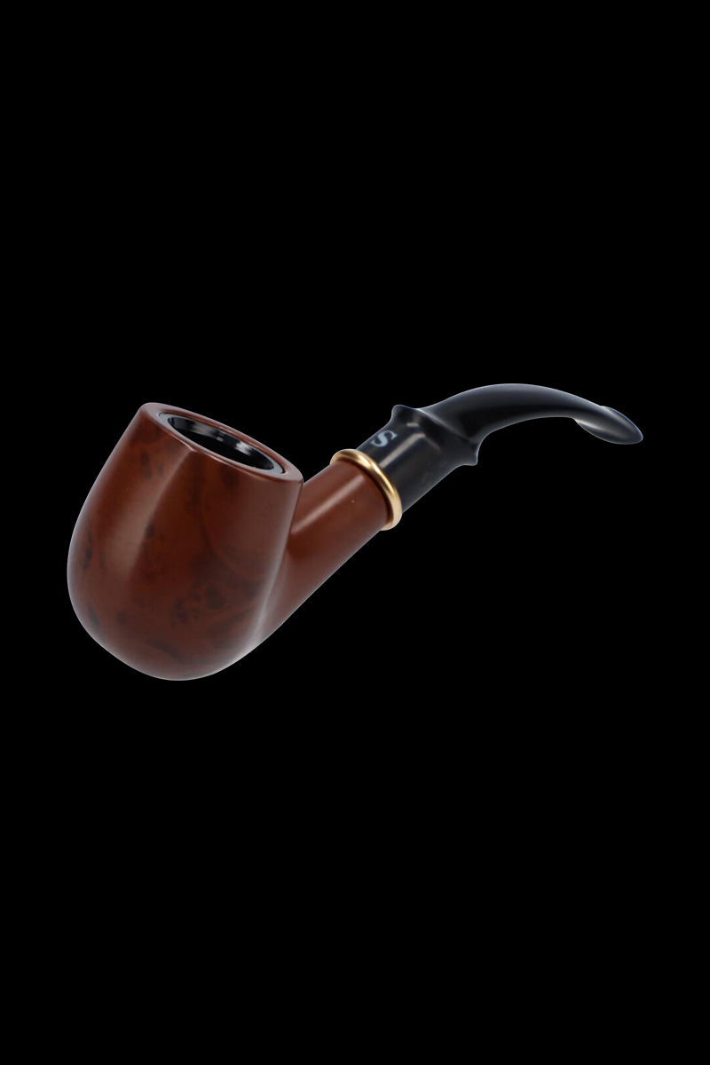 Elegant Classic Hand Pipe with Stand - A Classy Smoking Essential