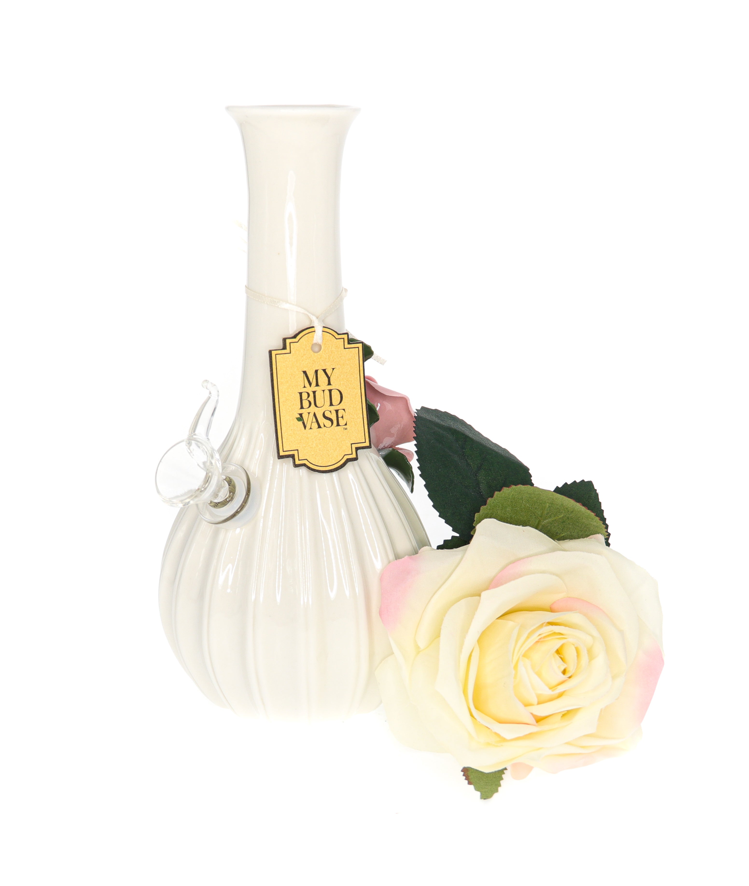 Exquisite Rose Porcelain Vase Water Pipe - A Timeless Beauty