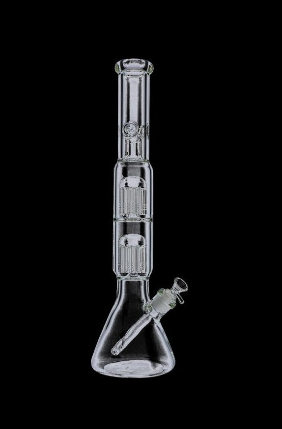 Gigantic Beaker Base Ice Bong with Double Tree Perc - Party Essential!