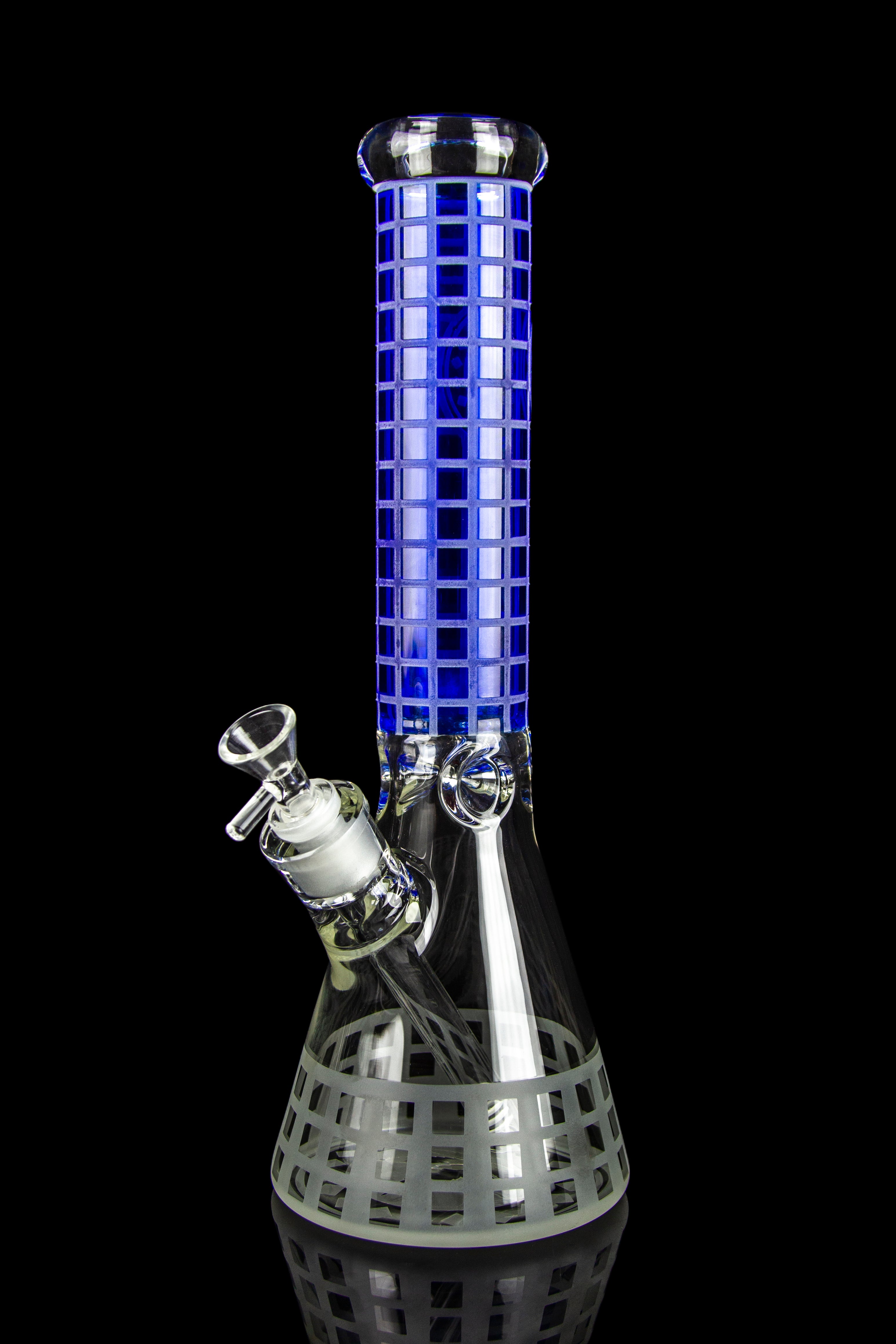Calibear Block Party Stunning Etched Water Pipe