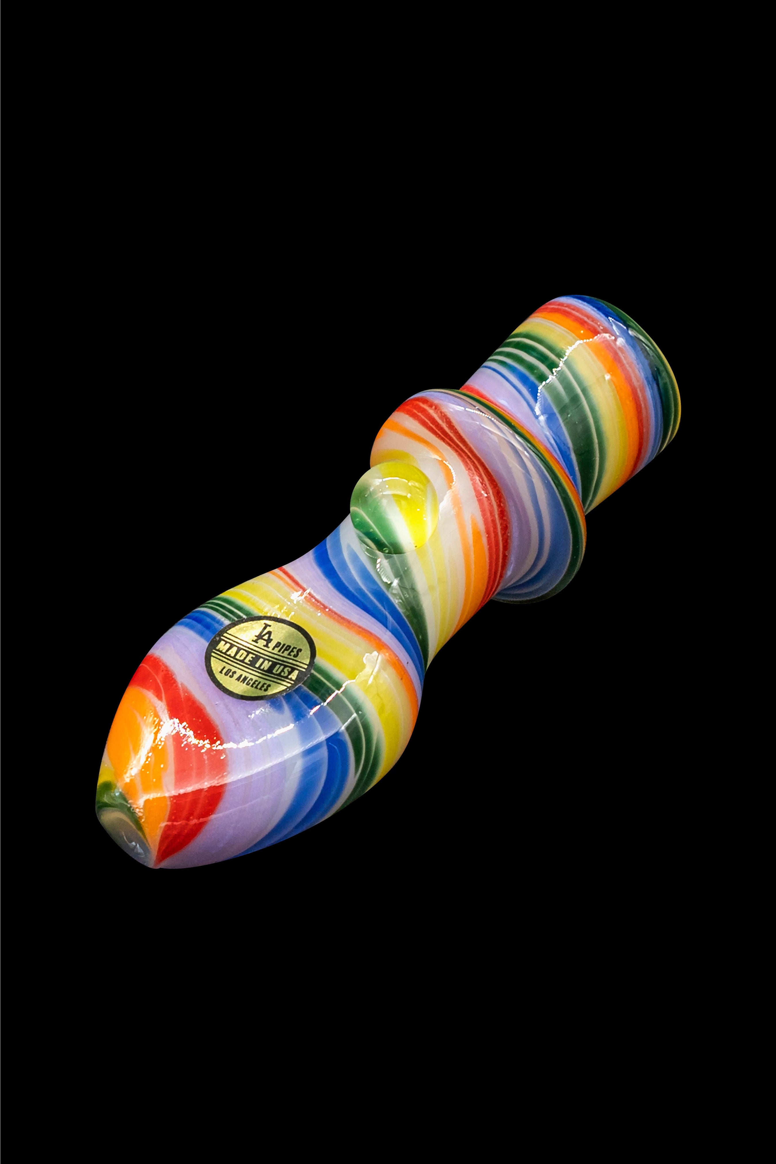 LA Pipes Rainbow Tornado Chillum: A Stunning Smoking Companion