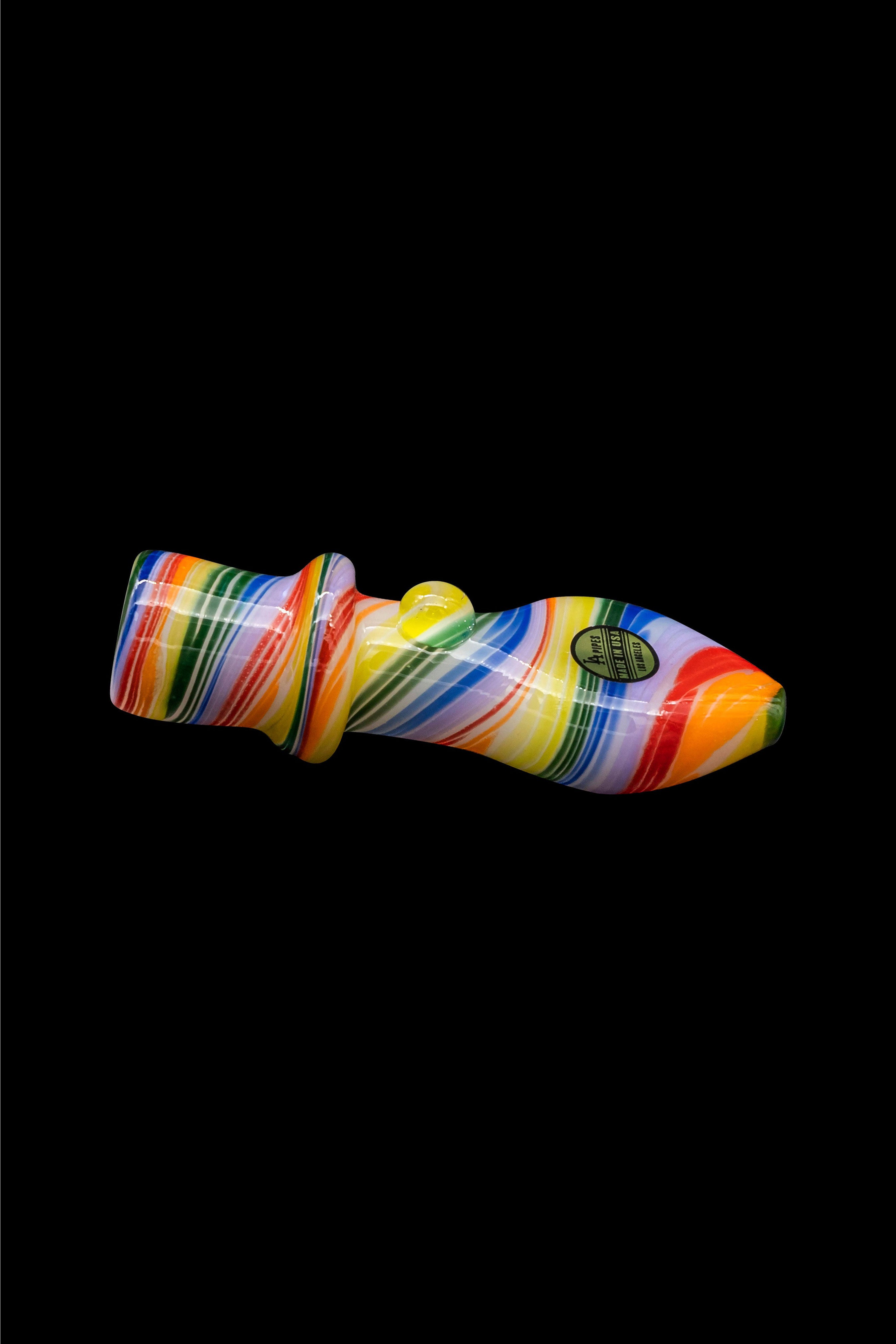 LA Pipes Rainbow Tornado Chillum: A Stunning Smoking Companion