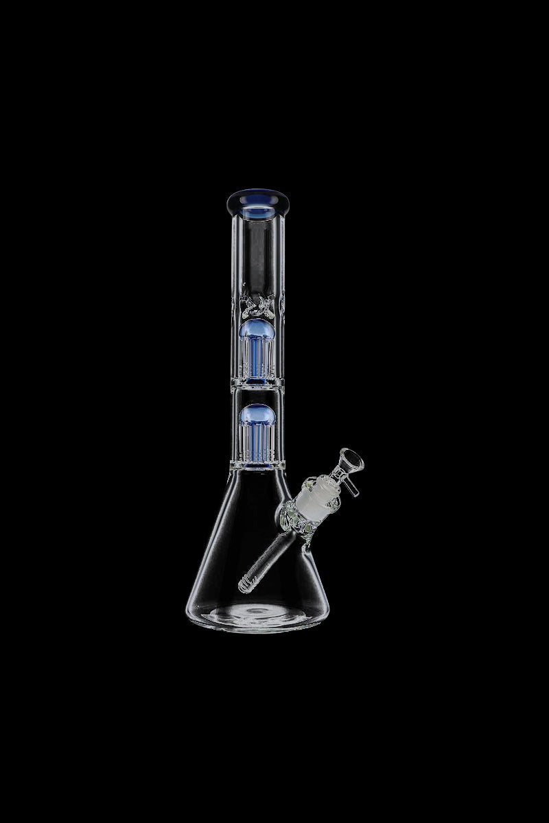 Stunning Beaker Base Glass Ice Bong with Double Tree Perc