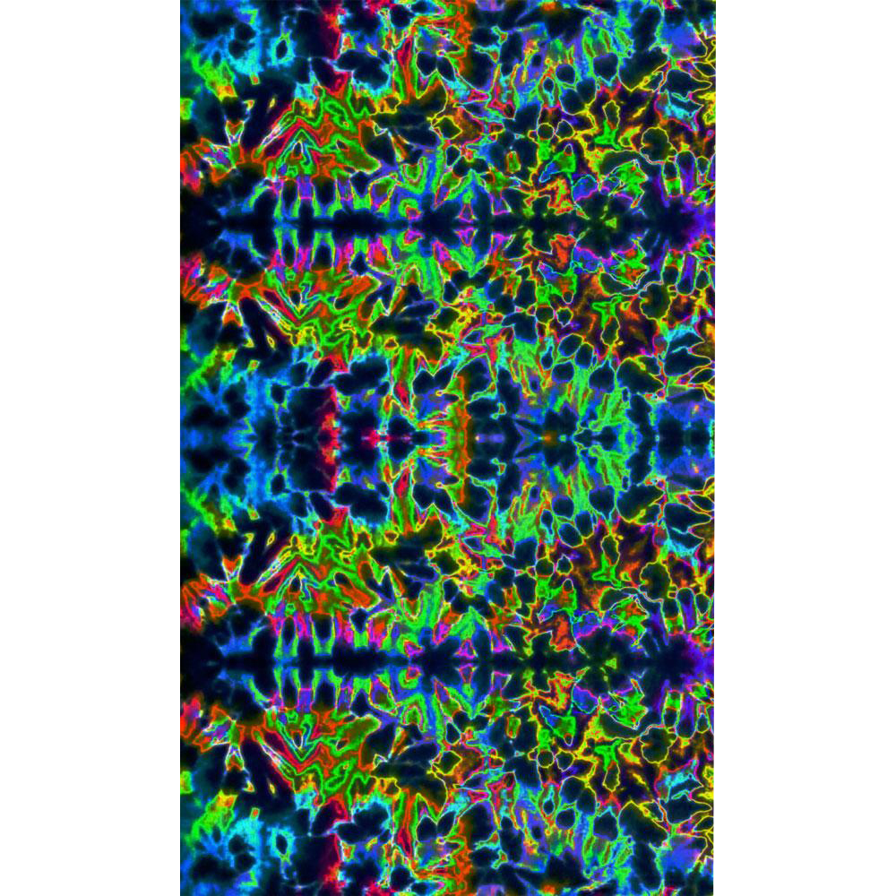 Feed A Hippie's Trippy One Tie - Dye Tapestry: A Colorful Splash of Style!