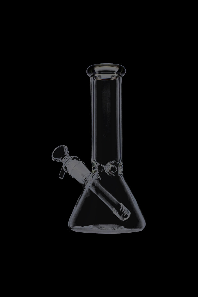 Exquisite Glass Beaker Base Ice Bong with Vibrant Colored Mouthpiece