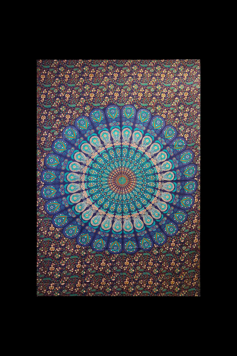 Stunning Large Peacock Tapestry