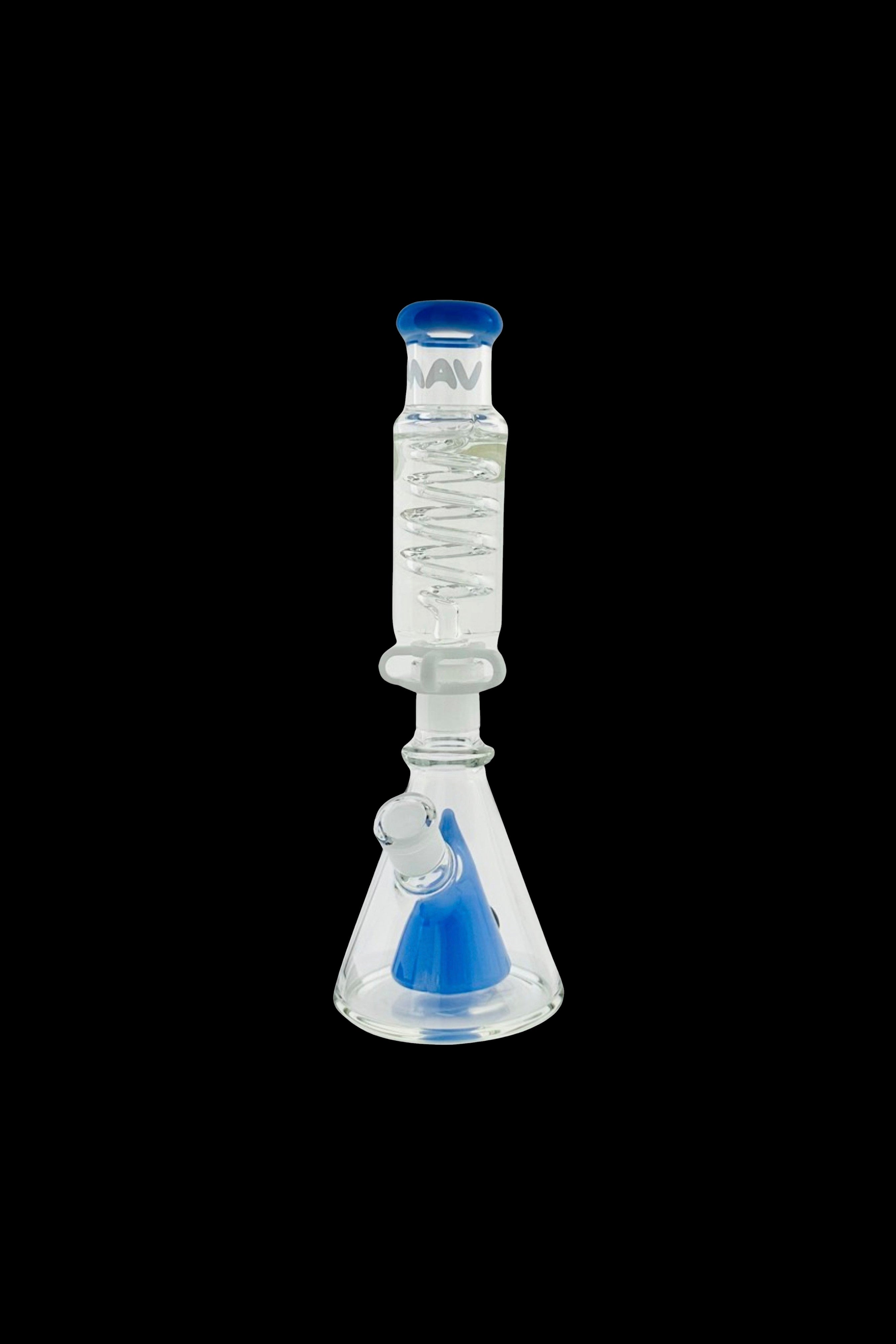 MAV Glass Mini Freezable Coil Slitted Pyramid Beaker: Elevate Your Smoking Experience