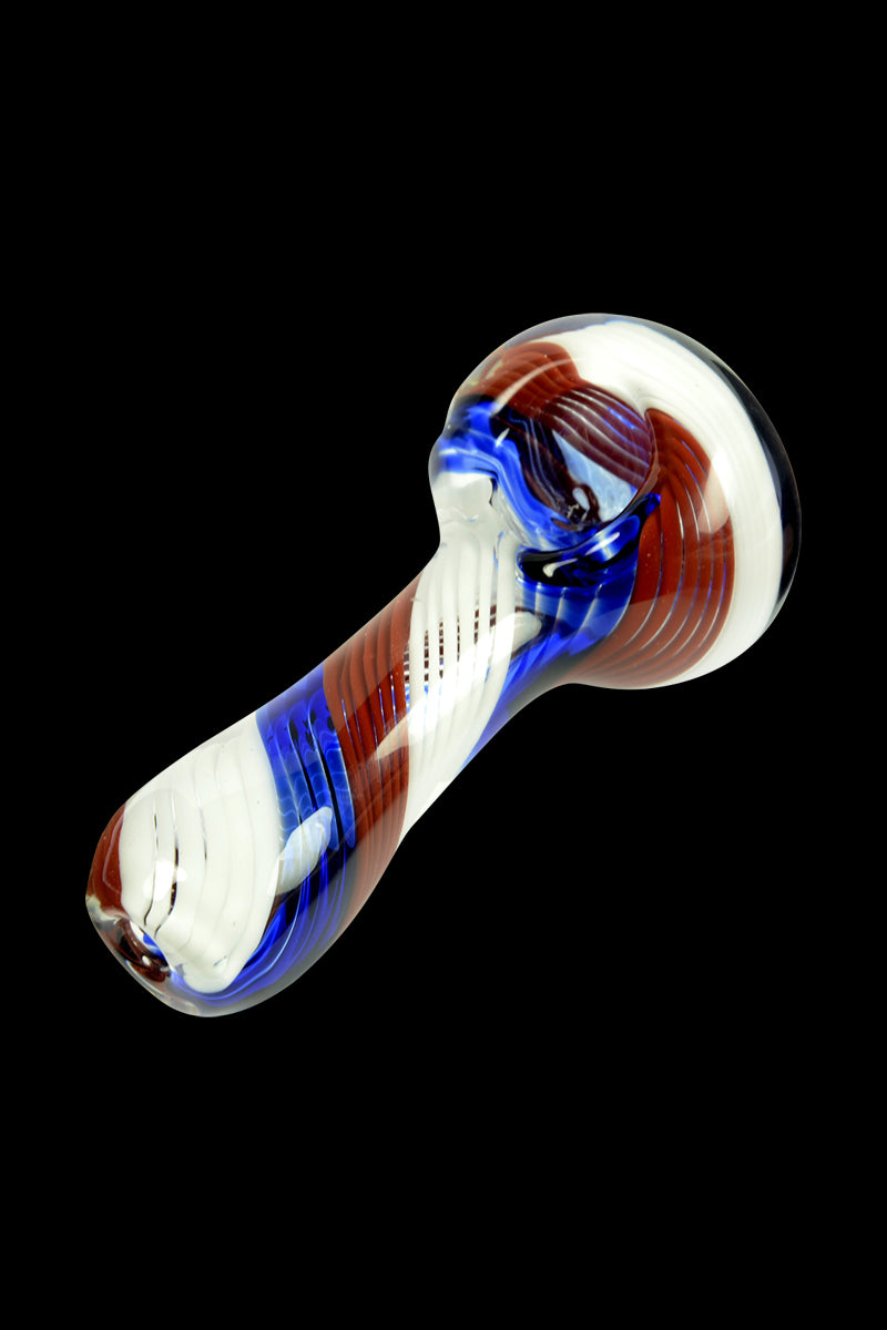 Patriotic Glassheads Inside-Out Spoon Pipe