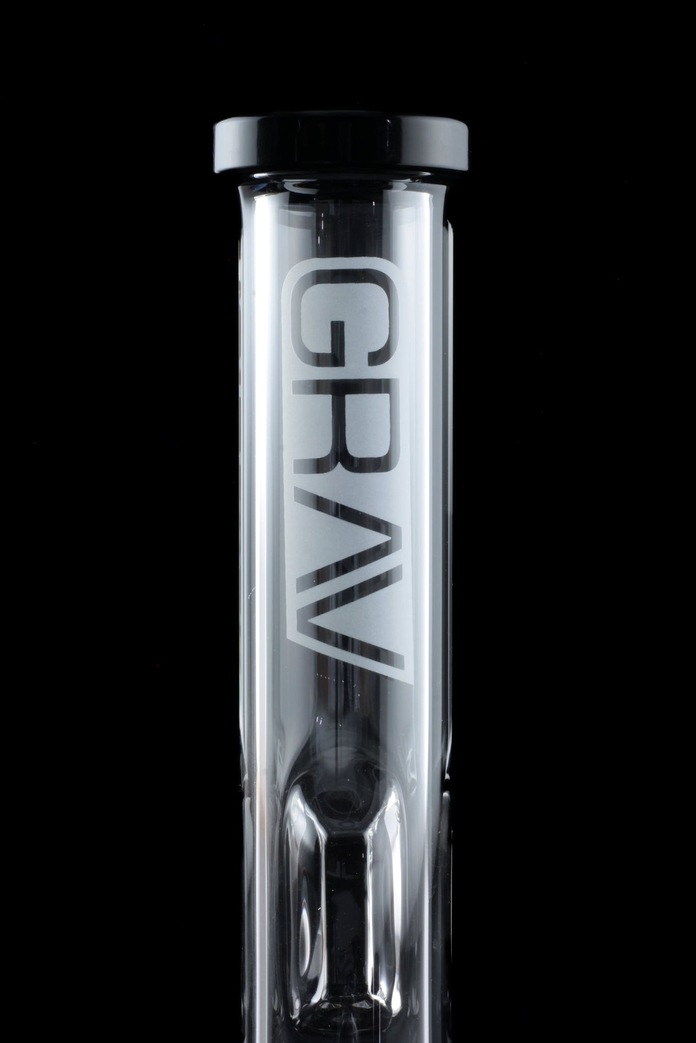 GRAV Small Round Base Water Pipe with Stunning Black Accents - A Must - Have!