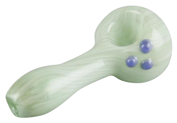 Exquisite Jade Marbled Glass Hand Pipe