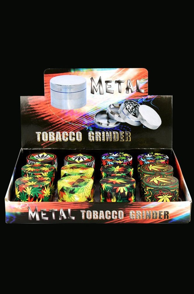 Stunning Hemp Leaf Grinders - 12-Pack Bundle