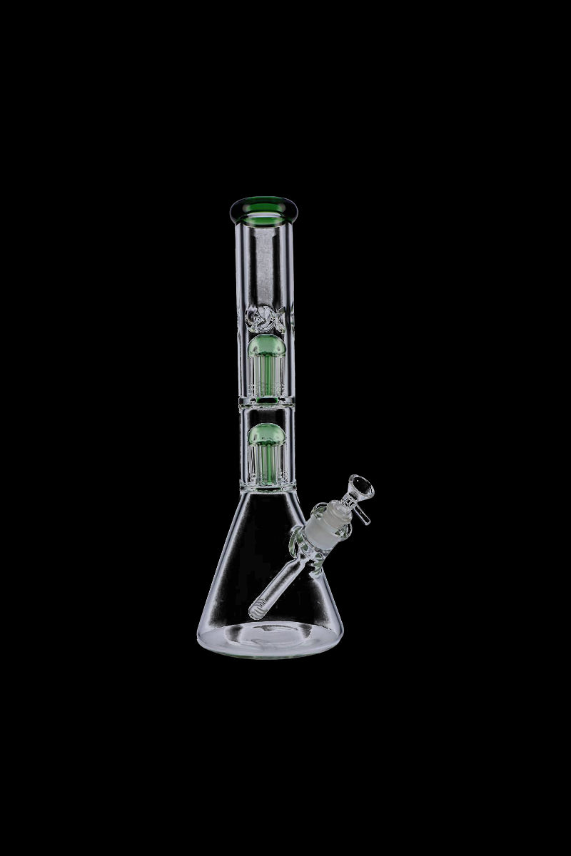 Stunning Beaker Base Glass Ice Bong with Double Tree Perc