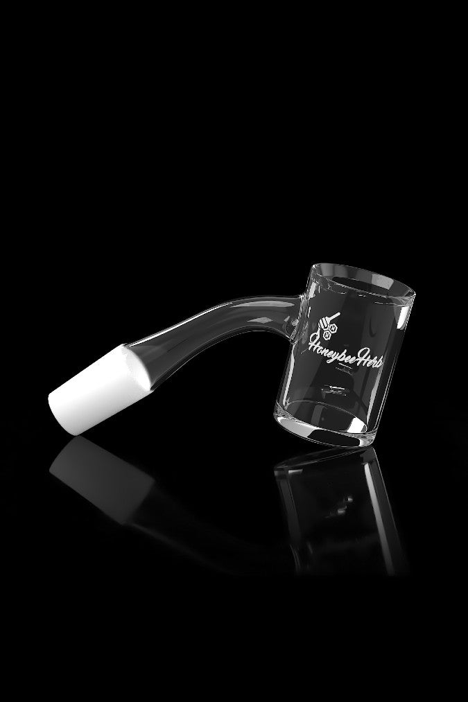 Honeybee Herb Whirlwind Quartz Banger - Sleek Black Line