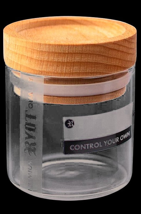 RYOT Clear Glass Herb Storage Jars - Ideal for On - the - Go!