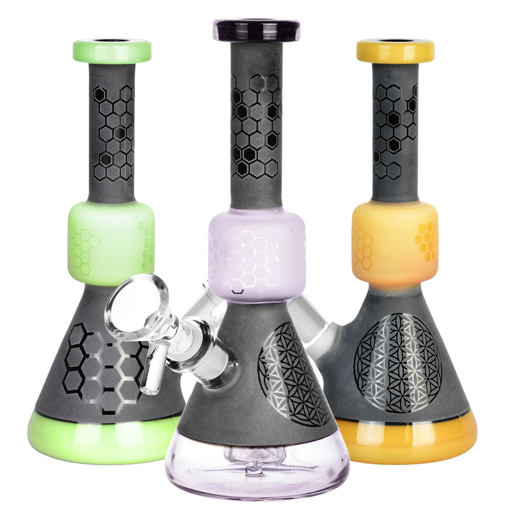 Enchanting Black Frost Bee Geometry Water Pipe