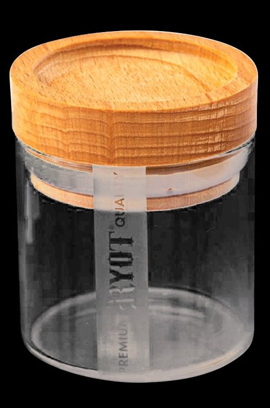 RYOT Clear Glass Herb Storage Jars - Ideal for On - the - Go!