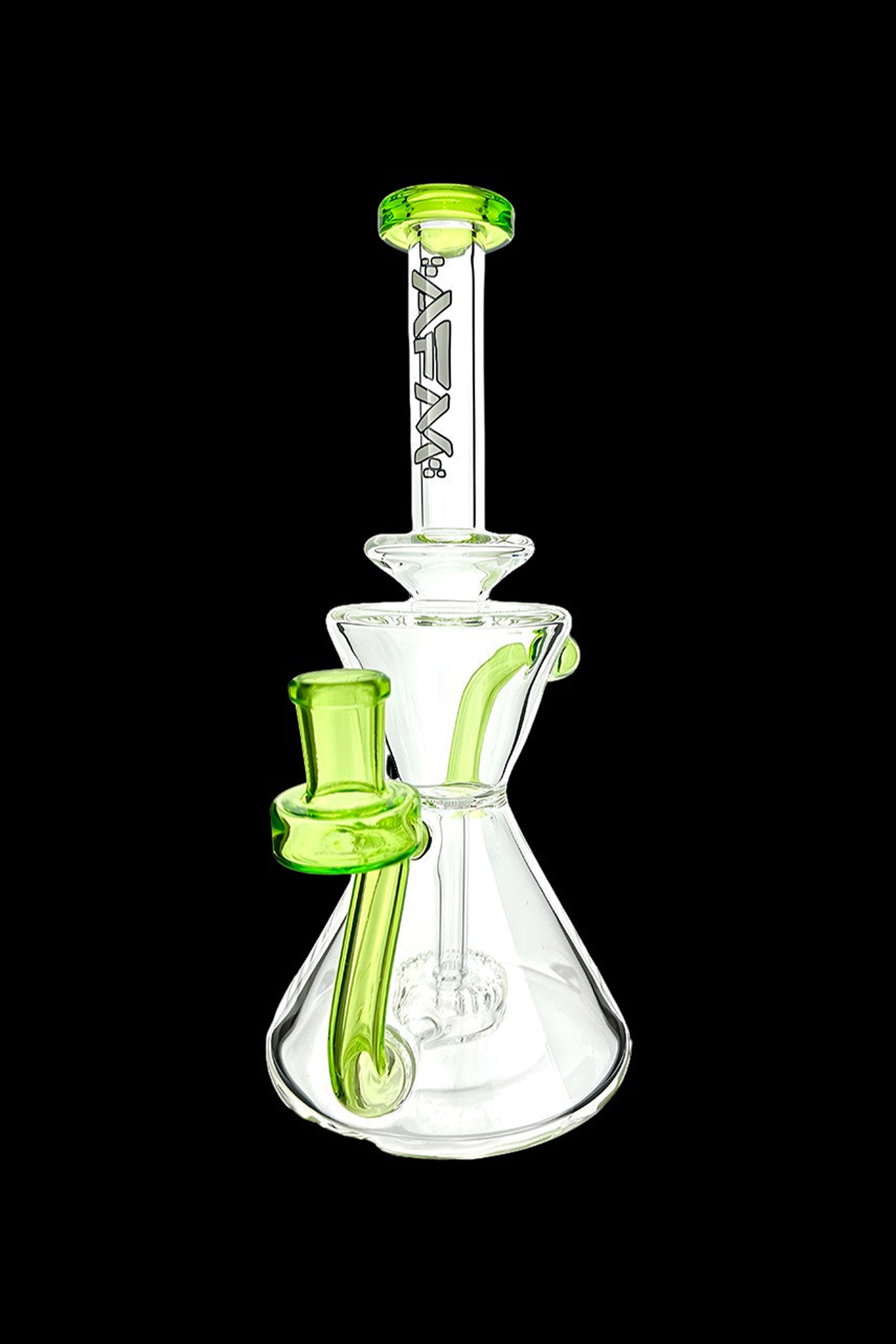 AFM Clear Glass Tulip Recycler Water Pipe - A Smoking Marvel