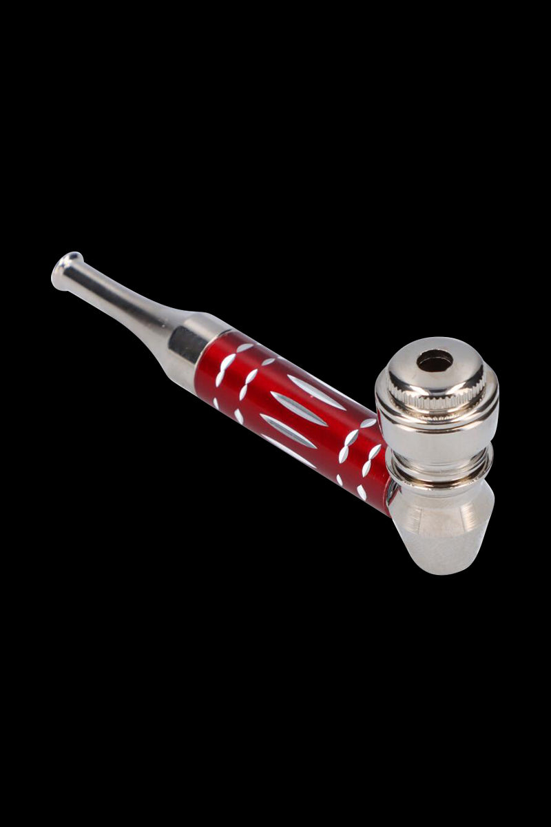Gorgeous Colored Stem Metal Hand Pipe
