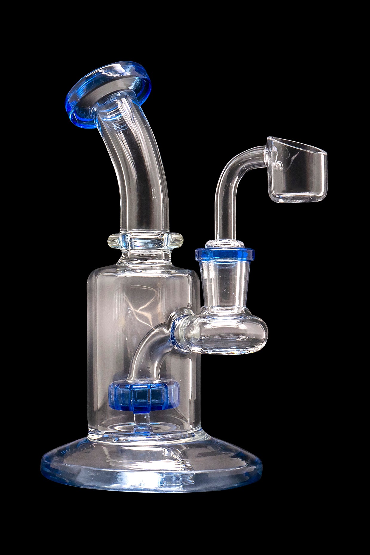 Stylish Colored Accent Dab Rig - Perfect for On-the-Go!