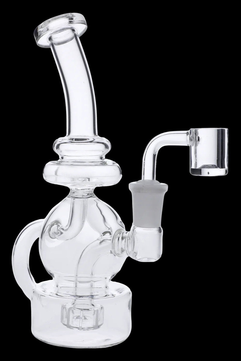 Sleek Mini Dab Rig with Quartz Banger