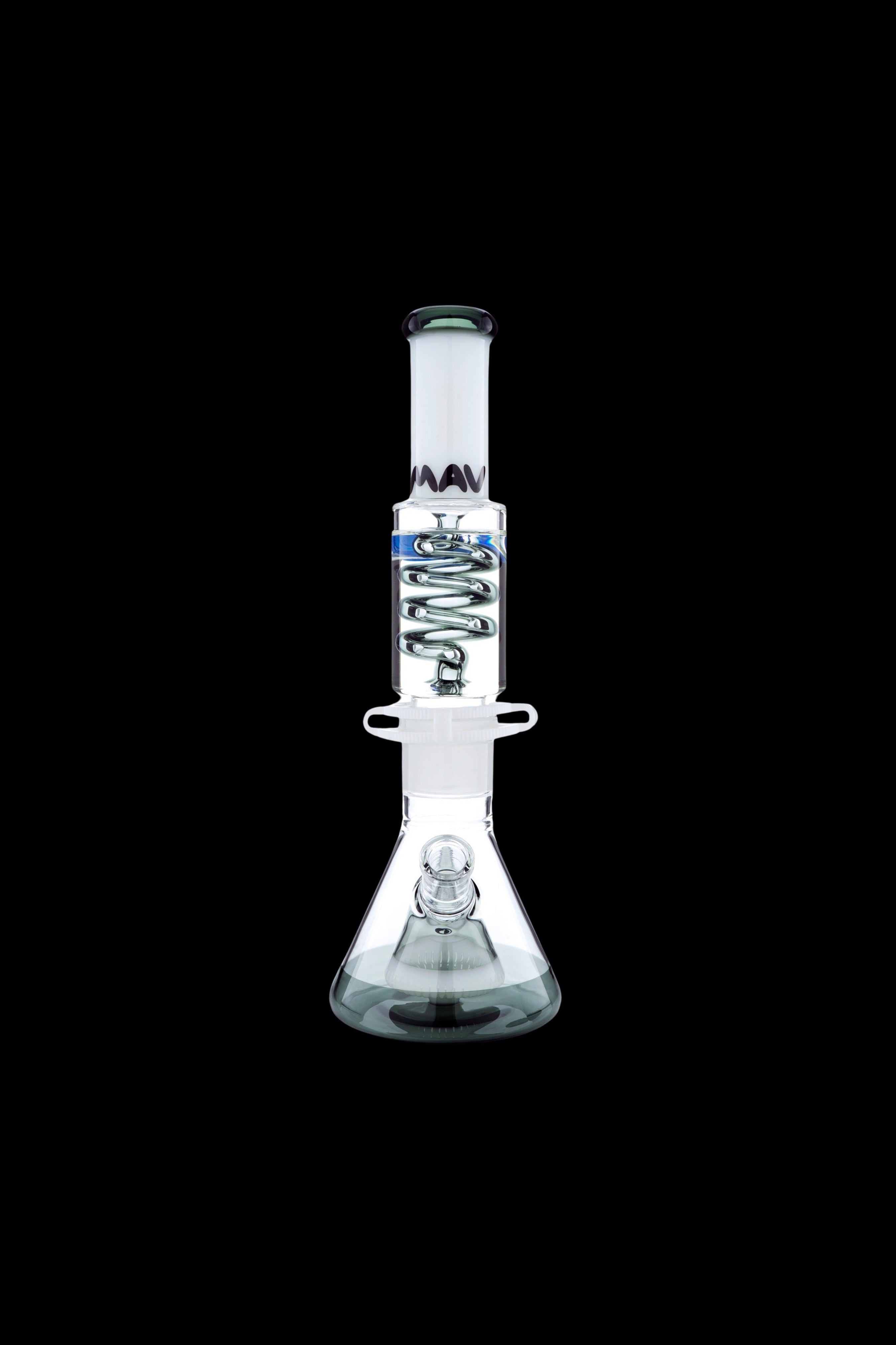 MAV Glass Slitted Pyramid Beaker Freezable Coil System - Premium Smoking Experience
