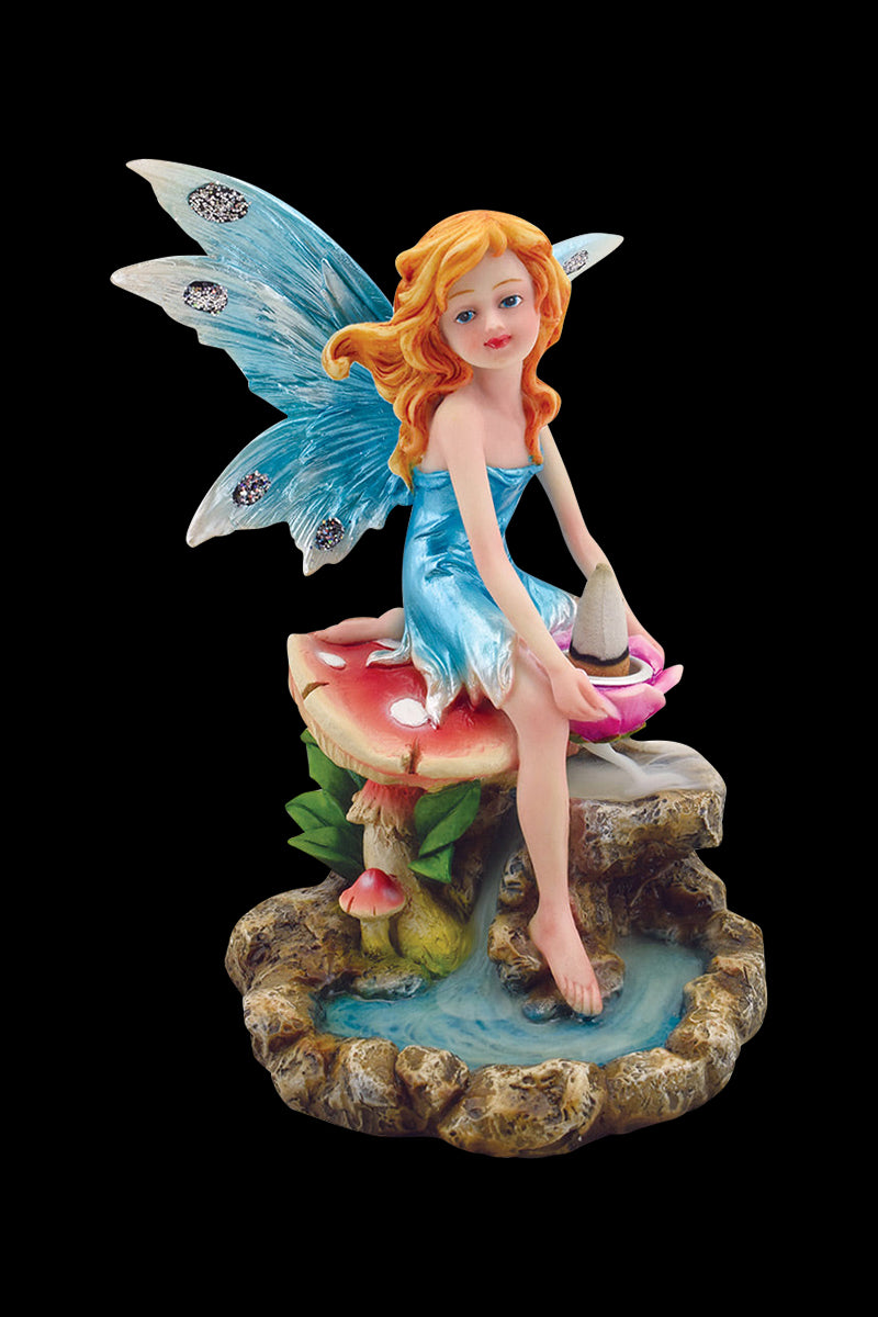 Enchanting Mushroom Fairy Backflow Incense Burner