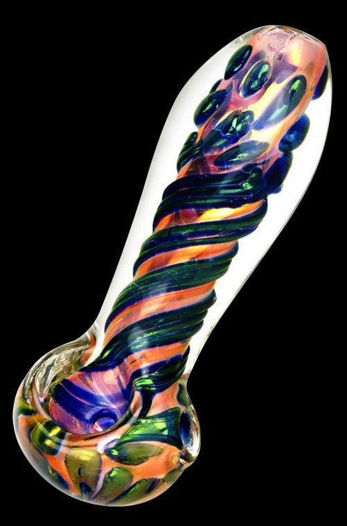 Exquisite Fumed Glass Spoon Pipe: A Work of Art