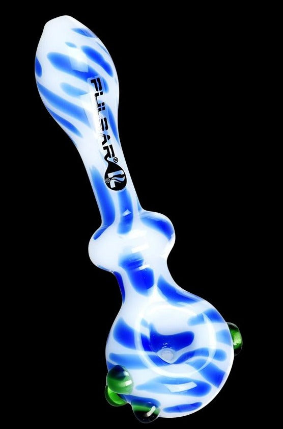 Pulsar Creme Color Swirl Hand Pipe - A Stunning Smoking Companion